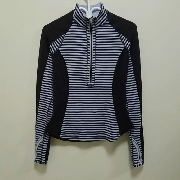 2 Lululemon In Stride Blue Cornflower Striped Sweater Set Bundle Small Size 6 - Picture 3 of 16